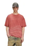 Diesel Laser-faded Logo T-shirt In Red