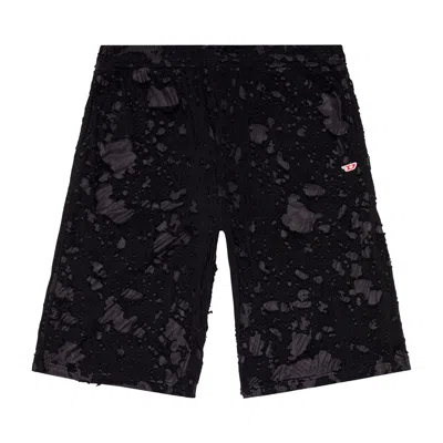 Pre-owned Diesel Layered Shorts 'black'