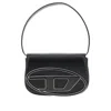 Diesel Medium 1dr Leather Shoulder Bag In Black