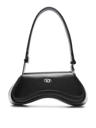 Diesel Leather Bag In Black