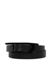 Diesel Leather Belt In Black