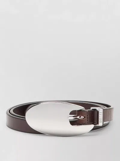 Diesel Leather Belt In Brown