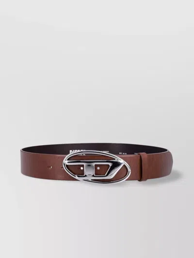 Diesel Leather Belt In Brown