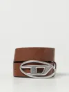 Diesel Cintura In Pelle Con Fibbia A D In Brown