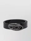 Diesel Leather Belt With Enamelled Buckle