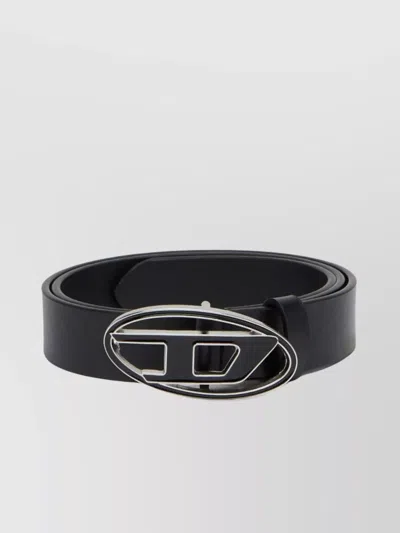DIESEL LEATHER BELT ENAMEL DETAIL