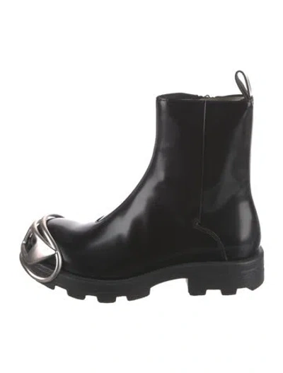 Pre-owned Diesel Leather Boots In Black