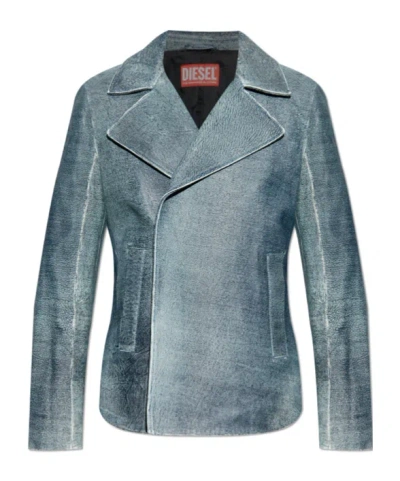 Diesel L-werner Jacket In Blue