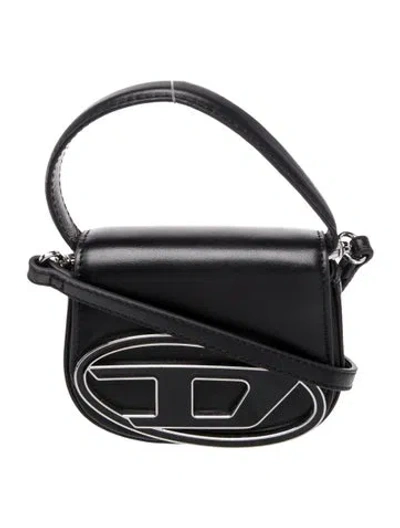 Pre-owned Diesel Leather Crossbody Bag In Black