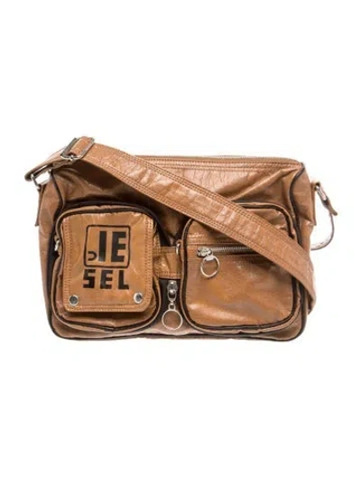 Pre-owned Diesel Leather Crossbody Bag In Brown