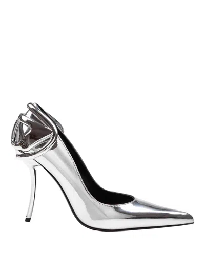 DIESEL LEATHER DÃ©COLLETE WITH CURVED HEEL