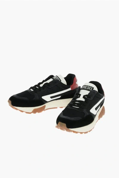 Diesel Leather Details S-tyche Ll Low-top Sneakers In Black
