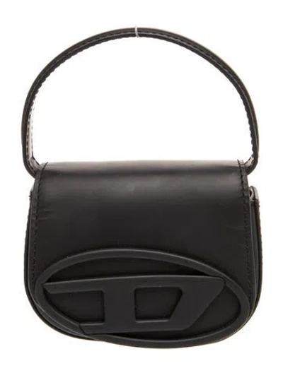 Pre-owned Diesel Leather Evening Bag In Black