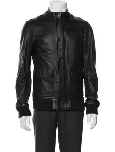 Pre-owned Diesel Leather Moto Jacket In Multi