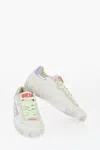 Diesel Leather S-leroji Low Top Sneakers With Contrasting Details In White