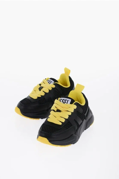 Diesel Leather S-millenium Low-top Trainers With Perforated Details