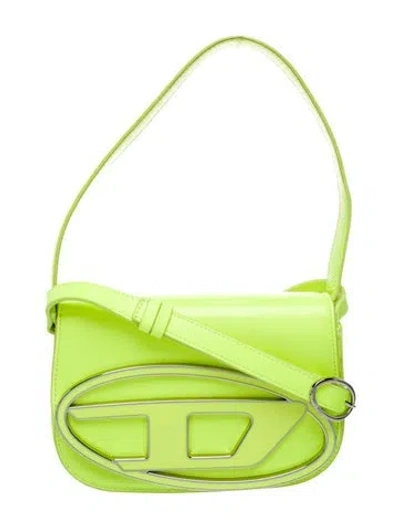 Pre-owned Diesel Leather Shoulder Bag In Green