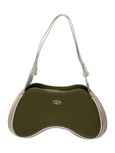 Pre-owned Diesel Leather Shoulder Bag In Green