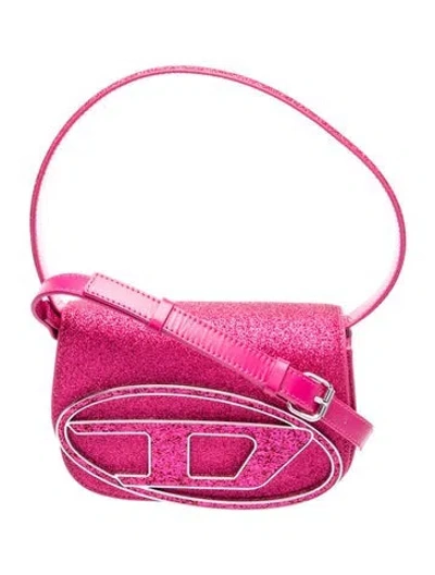 Pre-owned Diesel Leather Shoulder Bag In Pink