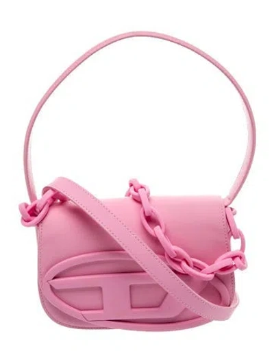 Pre-owned Diesel Leather Shoulder Bag In Pink