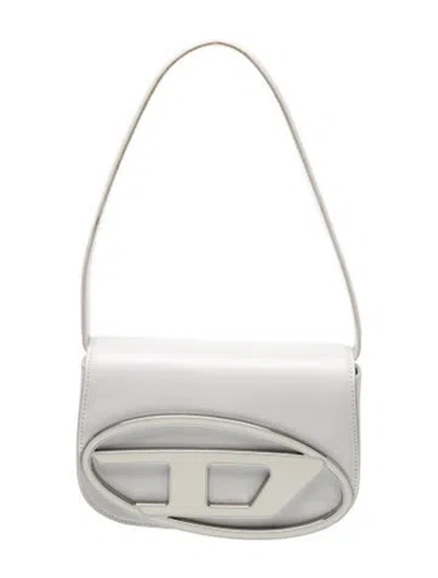 Pre-owned Diesel Leather Shoulder Bag In White