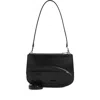 Diesel Embossed Leather Shoulder Bag With Zip Closure