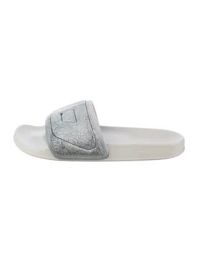 Pre-owned Diesel Leather Slides In Multicolor