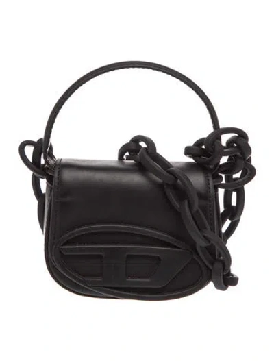 Pre-owned Diesel Leather Top Handle Bag In Black