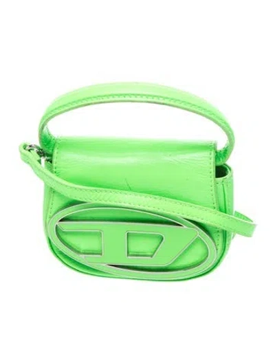 Pre-owned Diesel Leather Top Handle Bag In Green