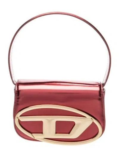 Pre-owned Diesel Leather Top Handle Bag In Red