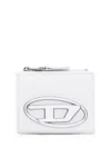 Diesel Bi-fold Card Holder In Nappa Leather In White