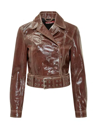 Diesel Legendary Jacket In Bordeaux