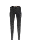 Diesel Leggings Athena-dnm In Gray