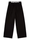 Diesel Leslie-d-pop Logo-print Trousers In Black