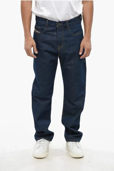 Diesel Library Dark Washed D-viker Regular Fit Denims 20cm In White