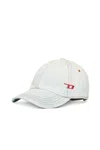 Diesel Light Bleached Denim Baseball Cap In Blue