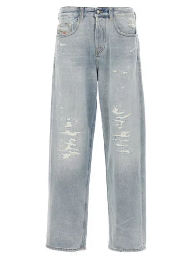 Diesel Light Blue 2001 D-macro Jeans In Multi