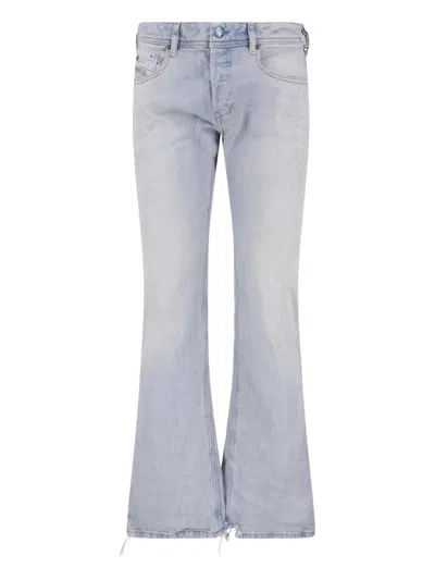 Diesel Light Blue Bootcut Jeans With Five-pocket Design