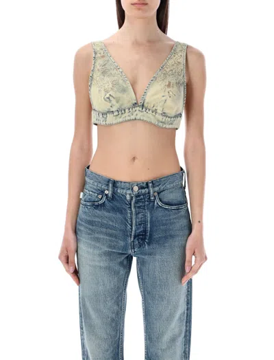 DIESEL LIGHT BLUE BRA STYLE TOP