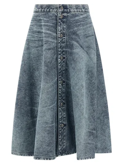 DIESEL LIGHT BLUE DE-ANNET-B-FSH SKIRT