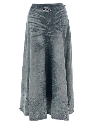 DIESEL LIGHT BLUE DE-ANNET-FSH SKIRT