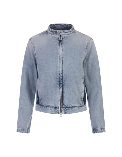 Diesel De-glory-s Denim Jacket In Blue