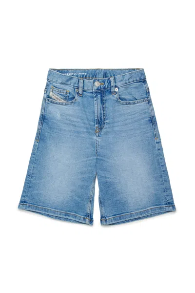 DIESEL SHORTS DENIM BLU CHIARO CINQUE TASCHE