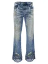 Diesel '1998 D-buck 0cmbm' Denim Trousers In Light Blue