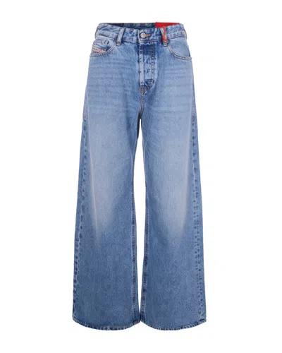 Diesel Light Blue Relaxed Low Rise Jeans