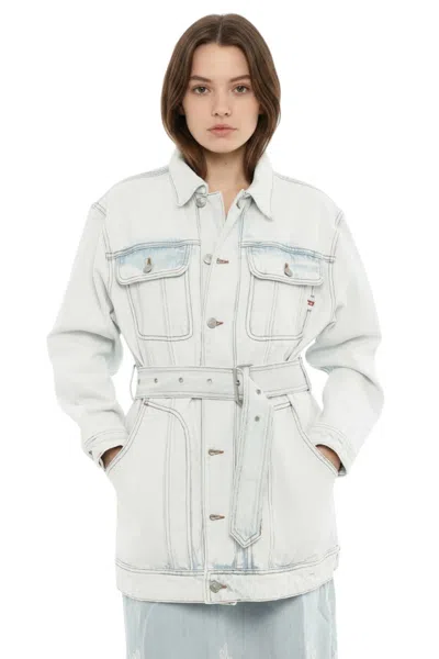 Diesel Light Blue Shirt Collar Jacket