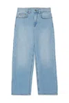 Diesel Light-coloured Straight Jeans With Maxi Patch In Blue