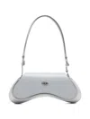 Diesel Play-crossbody Bag In Semi Gloss Leather In Gray