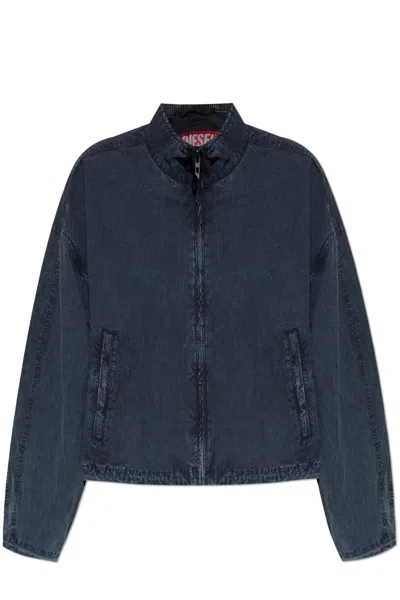 Diesel Light Jacket ` G-leam-r1` In Blue