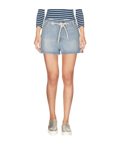 Diesel Light-wash Denim Shorts In Blue